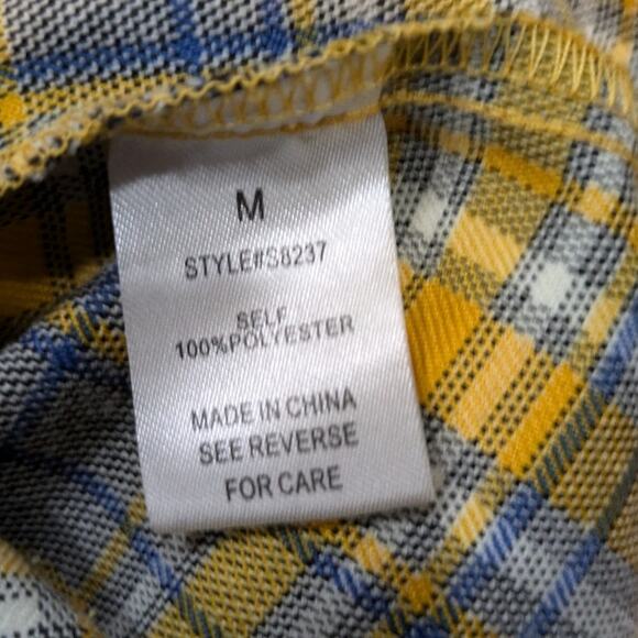 Better Be Yellow Plaid Skirt Juniors Size M - Picture 4 of 6